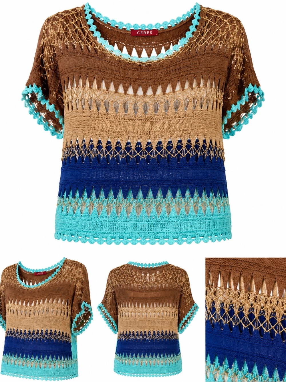 New without tags boutique brand crochet top for medium to large